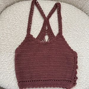 Super Cute Crochet Crop Tank